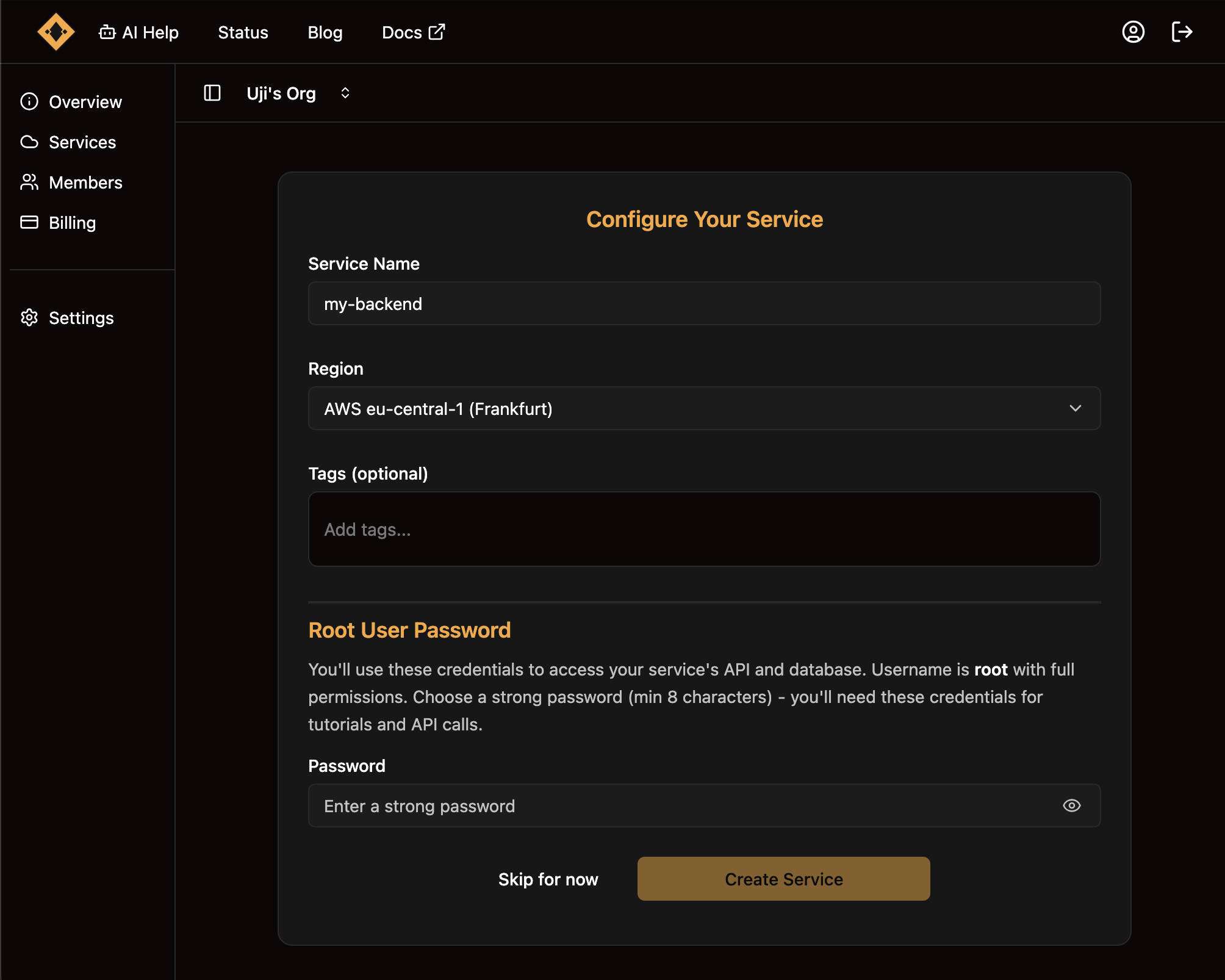 Service Provisioning: From Click to Code in Minutes